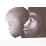 Mother and son, Elizabeth Catlett, 1971.