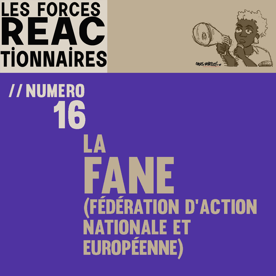Des Forces réactionnaires n°16 - la FANE (fédération d'action nationale et européenne)