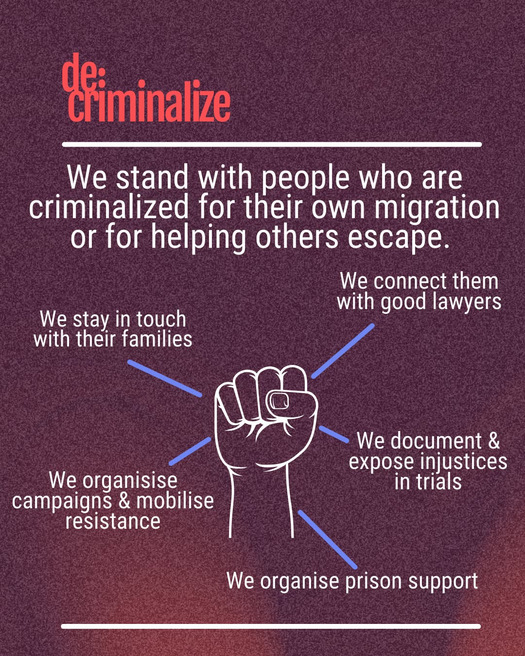 De:criminalize : What We Do (image : © De:criminalize)